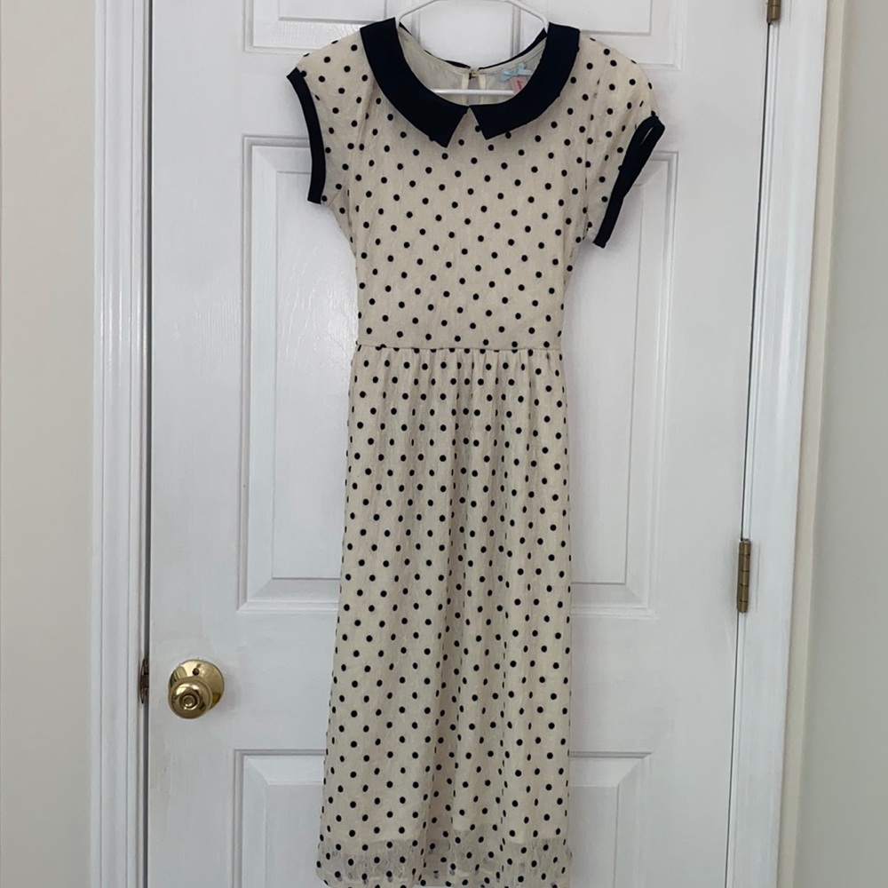 Polkadot Collared Downeast Dress!